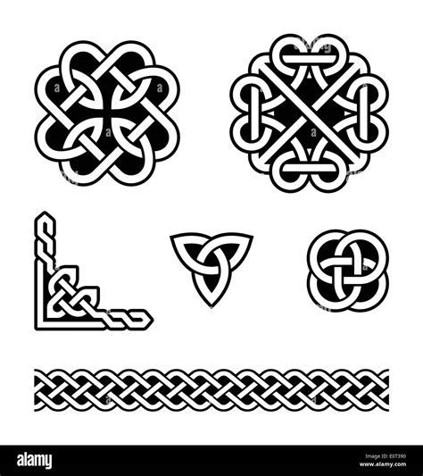 Celtic Knots Patterns Vector Stock Vector Image And Art Alamy