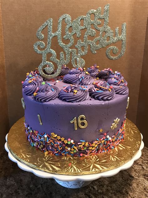 It is very easy to decorate name on this birthday. 16TH Birthday Cake in 2019 | Birthday cake, Cake, 16 birthday cake