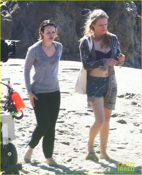 Rachel Mcadams Films True Detective Beach Scenes With Leven Rambin Photo Leven