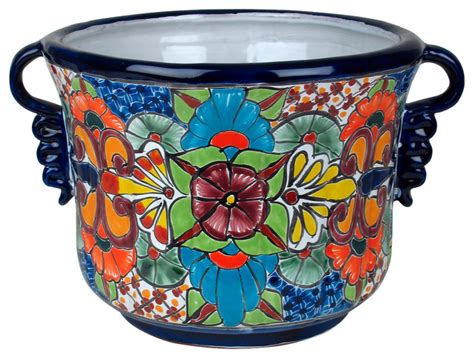 Shop ceramics at 1stdibs, the leading resource for antique and modern serveware, ceramics, silver and glass made in mexican. Talavera Ceramic Squash Flower Pot with Handles ...