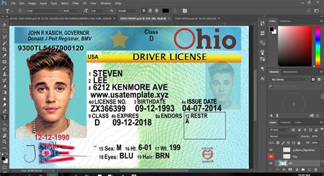 Free Ohio Drivers License Template Worldoflsa
