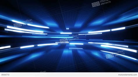 Shining Blue Glow Loopable Technology Background 4k