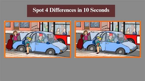 Spot The Difference Can You Spot 4 Differences Between The Two Car