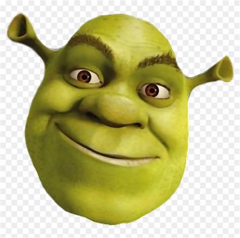 Shrek Sticker Shrek Face Transparent Background Hd Png Download