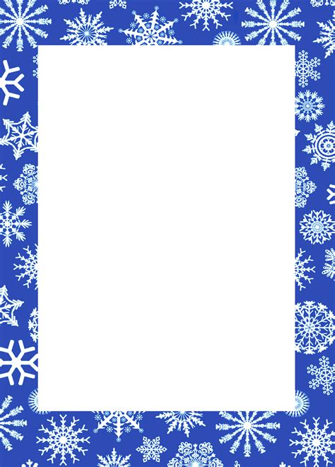 Winter Frame Png Borders For Paper Clip Art Library Clip Art Borders