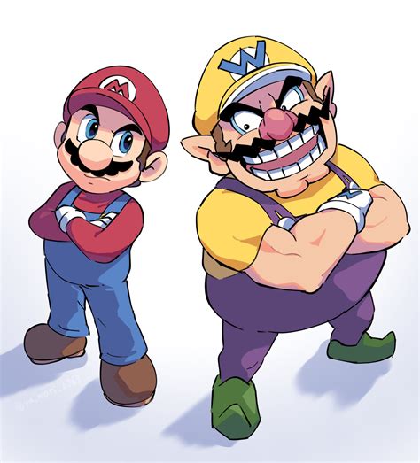 Mario And Wario Mario Drawn By Yamari6363 Danbooru