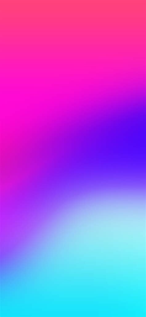 Ios 11 Iphone X Pink Blue Clean Simple Abstract