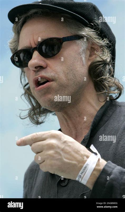 rock star bob geldof speaks to reporters during a press conference in paris friday june 17