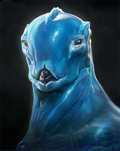 Blue Hero Ben Mauro Creature Concept Art Alien Art Alien Design