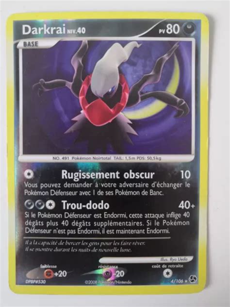 Carte Pok Mon Darkrai Holo Reverse D P Duel Au Sommet Bon Etat