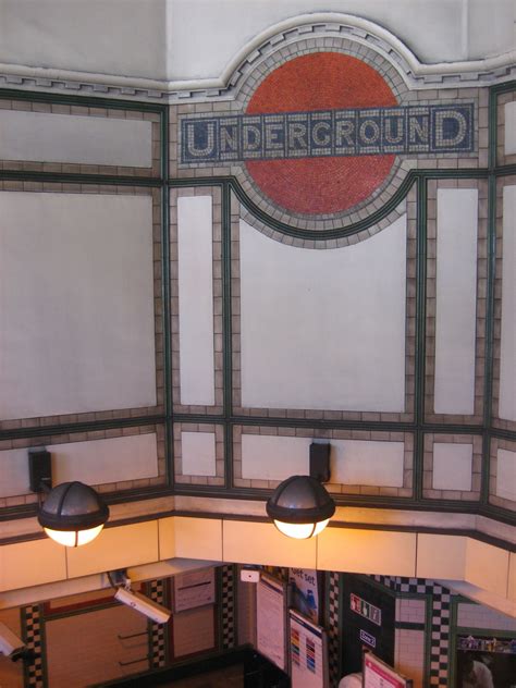 The Mosaic Tilework Inside The Maida Vale Tube Station Bakerloo Line