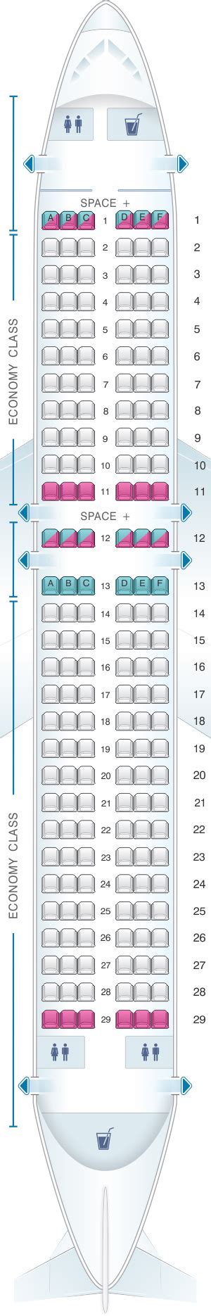 Mapa De Asientos Latam Airlines Brasil Airbus A320 174pax Plano Del