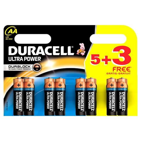 24x Duracell Aa Lr6 Battery Ultra Power Mn1500 Alkaline Duralock Lr06