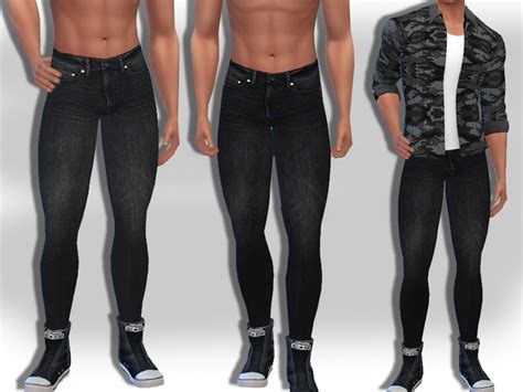 Male Sims Dark Fit Jeans Found In Tsr Category Sims 4 Male Everyday