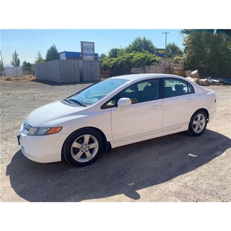 2007 Honda Civic White 4drsd Gas Automatic Vin 2hgfa16537h005183