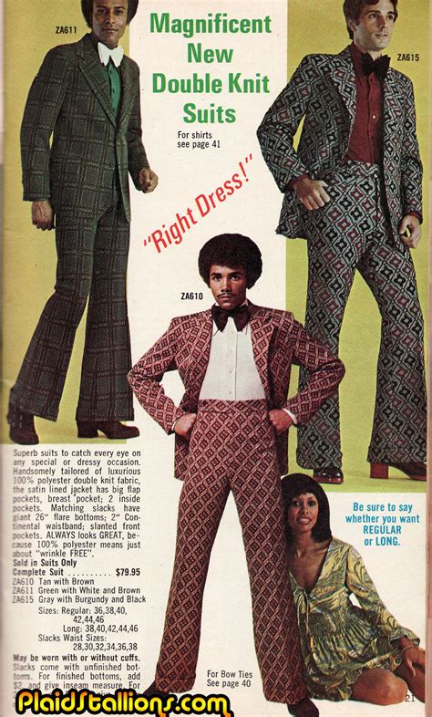 Rambling And Reflections On 70s Pop Culture Knit Suits 70s Fashion
