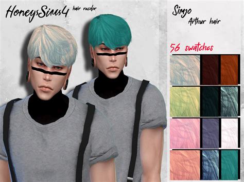 The Sims Resource Arthur Hair Recolored By Honeyssims4 Sims 4 Hairs