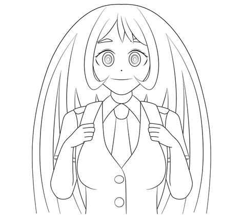 Nejire Hado Coloring Pages Free Printable Coloring Pages For Kids