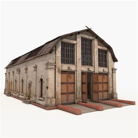 Abandoned Warehouse 3d Model Ad Abandonedwarehousemodel Materials