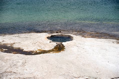 Geyser Hole In Yellowstone Lake Image Free Stock Photo Public