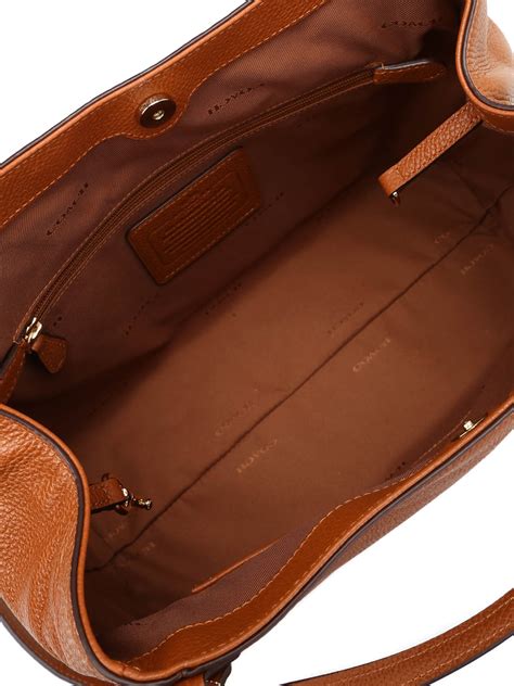 Shoulder Bags Coach Pebble Leather Edie Shoulder Bag 35983lisadsaddle