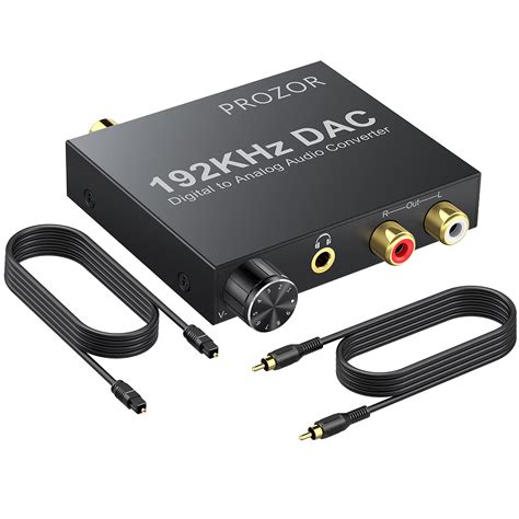 Buy Prozor Dac Converter 192khz Optical To Rca Converter With Volume
