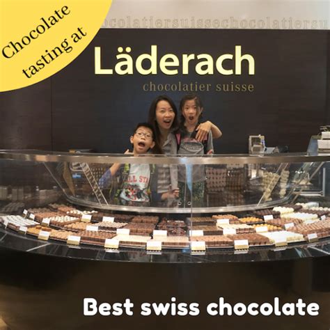 Chocolate tasting at Läderach Chocolatier Suisse Lup Wai Parent