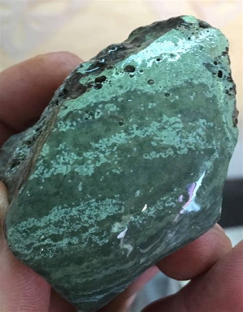 Real Green Obsidian Rough Etsy