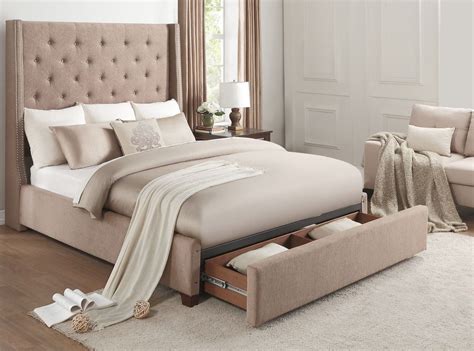 Fairborn Brown Full Upholstered Platform Storage Bed 1stopbedrooms