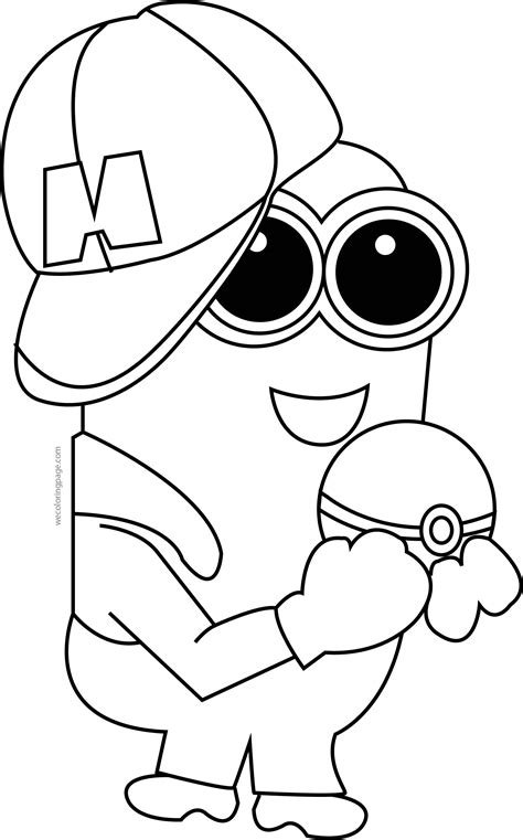 Minion Pokemon Coloring Pages Richard Mcnarys Coloring Pages