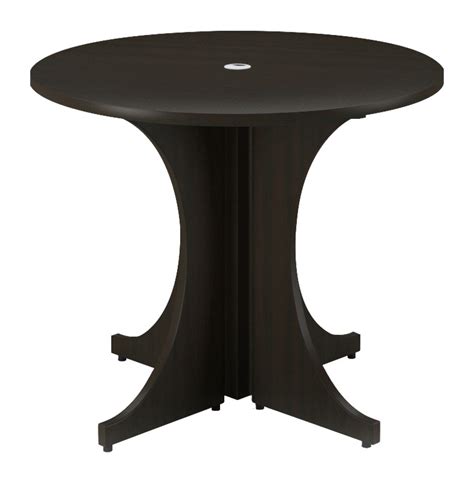 Blanc De Gris Small Round Conference Table Potenza By Corp Design