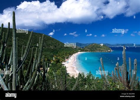 Beach On Peter Island British Virgin Islands Caribbean Stock Photo Alamy