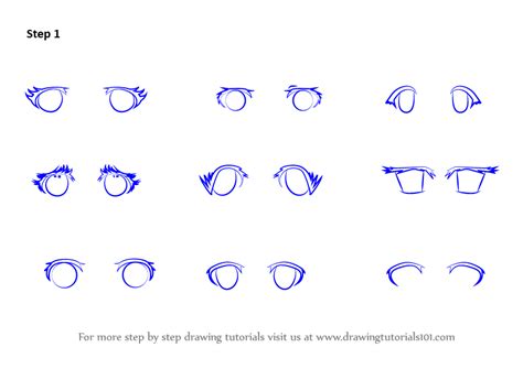 Learn How To Draw Anime Eyes Female Eyes Step By Step Drawing