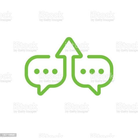 Productive Dialog Icon Constructive Discussion Sign Linear Speech