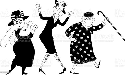 Dancing Ladies Clipart Stock Illustration Download Image Now Istock
