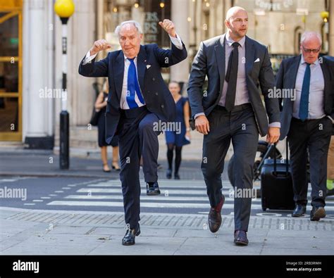 London Uk 7th July 2023 Sir Frederick Barclay Arrives At The High Court In His Divorce