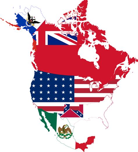 Fileflag Map North America 1864png Wikimedia Commons