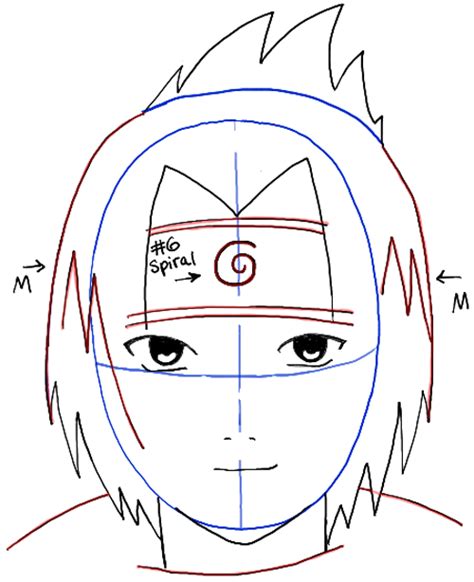 How To Draw Sasuke Uchiha From Naruto Step By Step Drawing