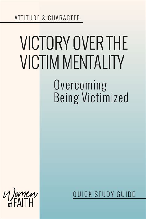 Victory Over The Victim Mentality