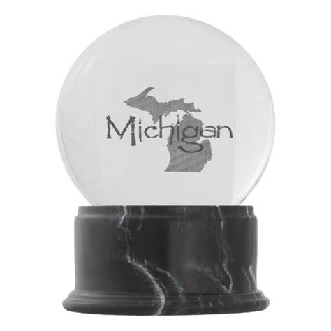 Michigan Snow Globe
