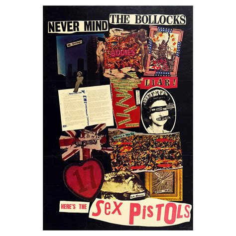 Original Iconic Punk Rock Music Poster For The Sex Pistols God Save