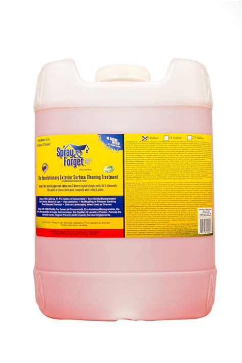Spray & Forget Revolutionary Roof Cleaner Concentrate, 5 Gallon Tub , 1
