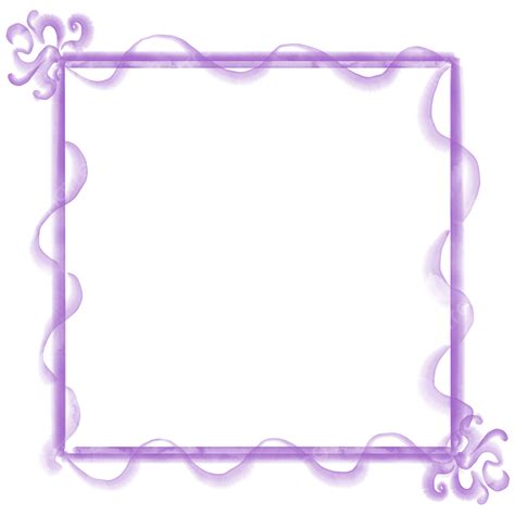 Watercolor Leaves Border Png Picture Border Watercolor Purple Leaves
