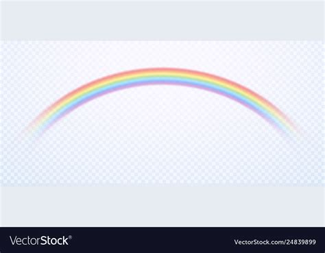 Realistic Rainbow Colorful Rain Sky Rainbows Vector Image