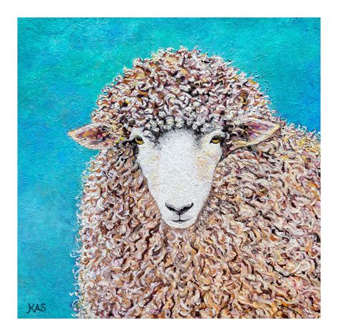 Dolly The Sheep Painting By Kare Strong Fine Art America