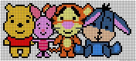 Image Result For Winnie The Pooh Pixel Art Beaded Cross Stitch Cross