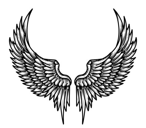 Free Vector Angel Wings Tribal Tattoo 15737124 Vector Art At Vecteezy