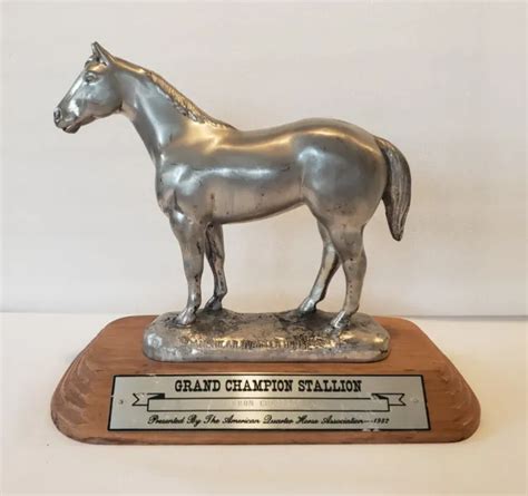 Vintage 1982 Grand Champion Stallion Trophy American Quarter Horse