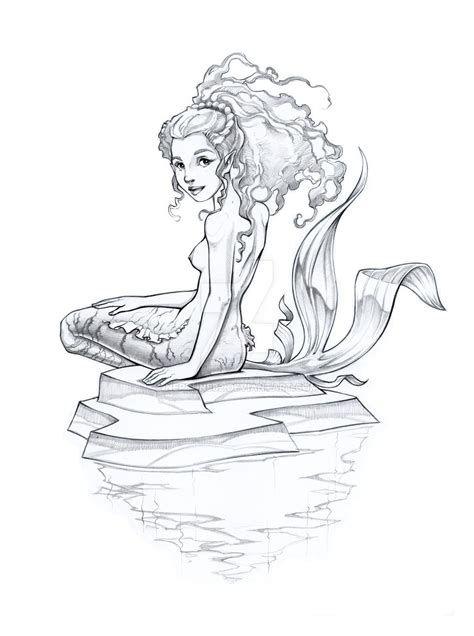 Mermaid Drawings In Pencil Pencil Drawings Of How To Draw Mermaids