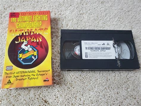 The Ultimate Fighting Championship Japan 1 Vhs Rare First Original